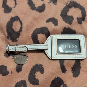 Guess White and Tan Key Holder
